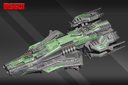 Spaceship Swordbreaker Battleship