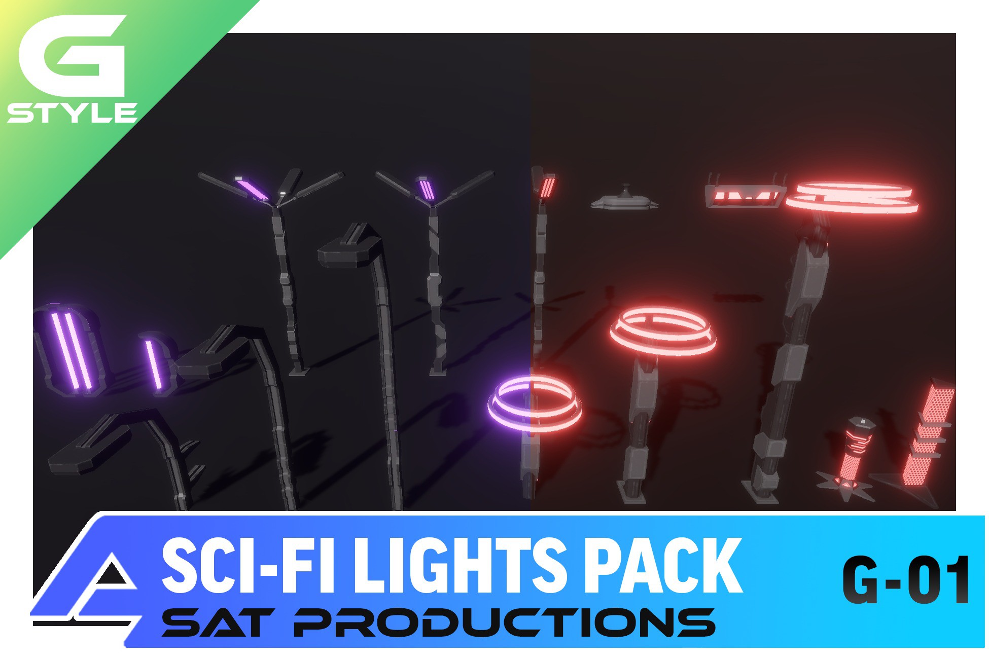 Sci-Fi Lights Pack | 3D 道具 | Unity Asset Store