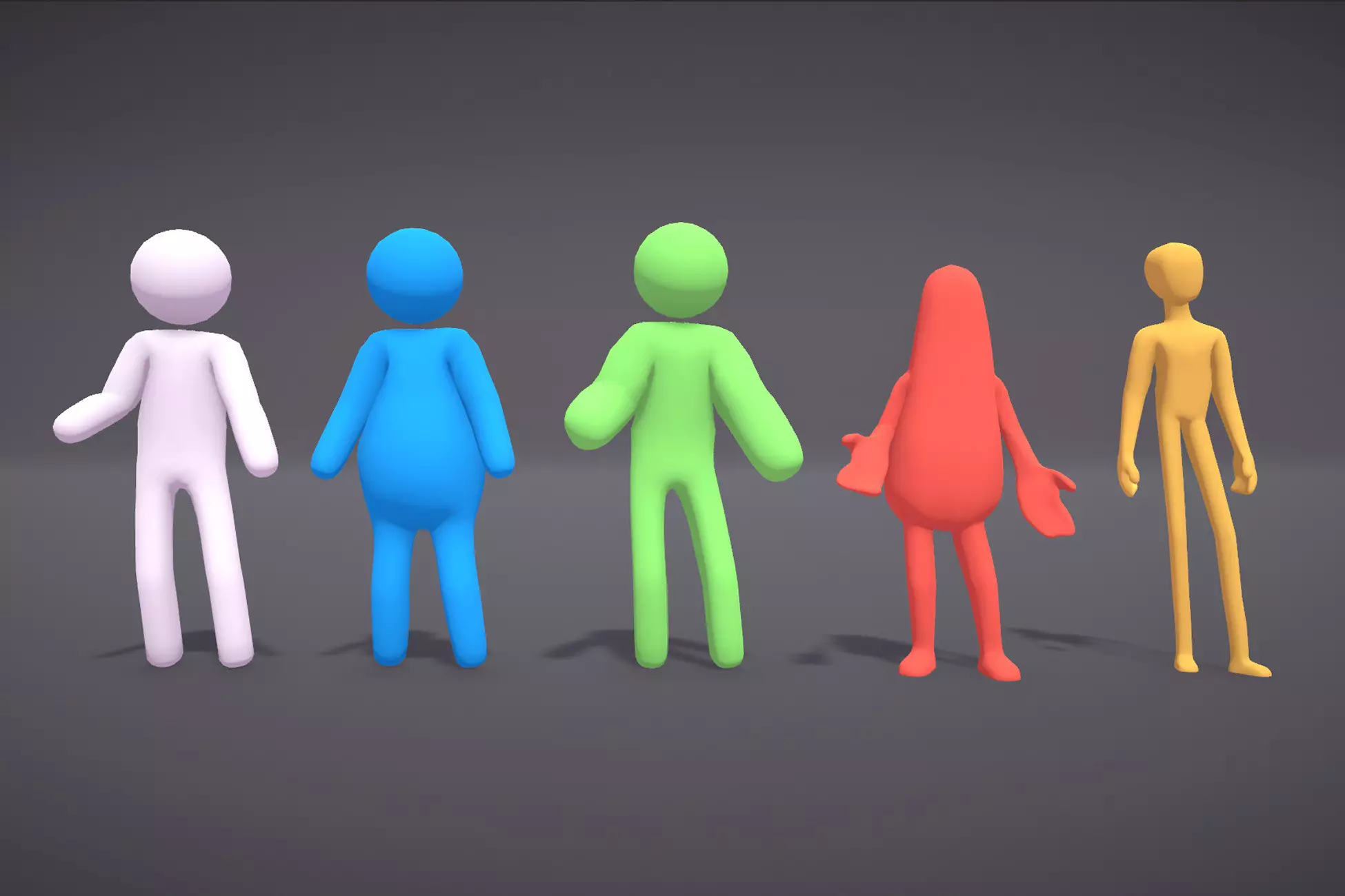 Ultimate Hypercasual Characters (43 BodyTypes)
