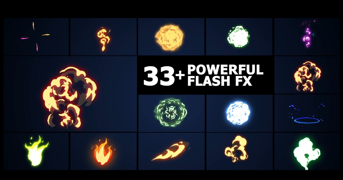 Flash Fight Texture Powerful Flash FX Pack | 2D Textures & Materials | Unity Asset Store
