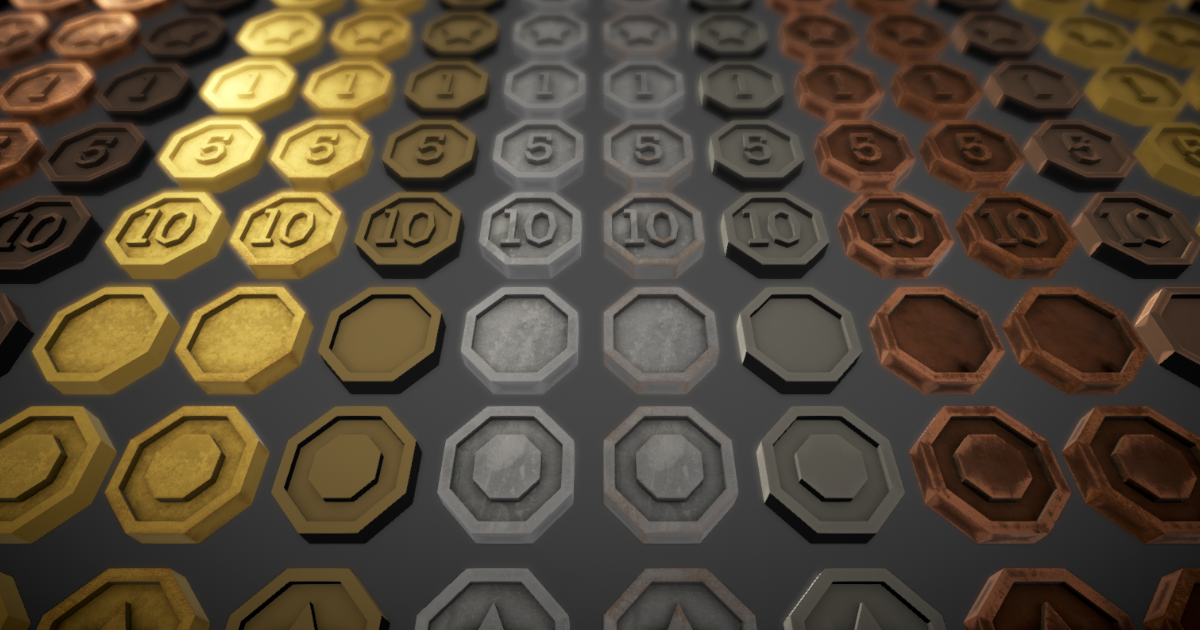 Material Coin Unity 3D Coins | 3D Props | Unity Asset Store