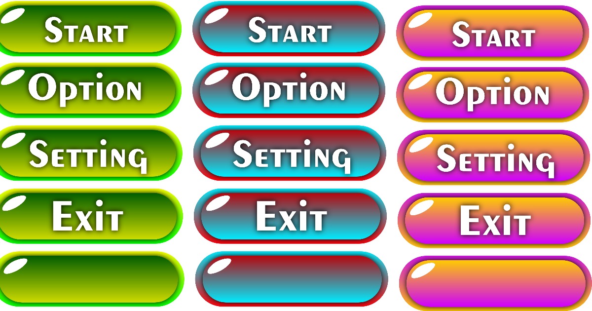 2D UI Buttons Free Package for unity developer by Javedkhanme | 2D GUI ...