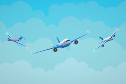 Low Poly Aircraft Trio