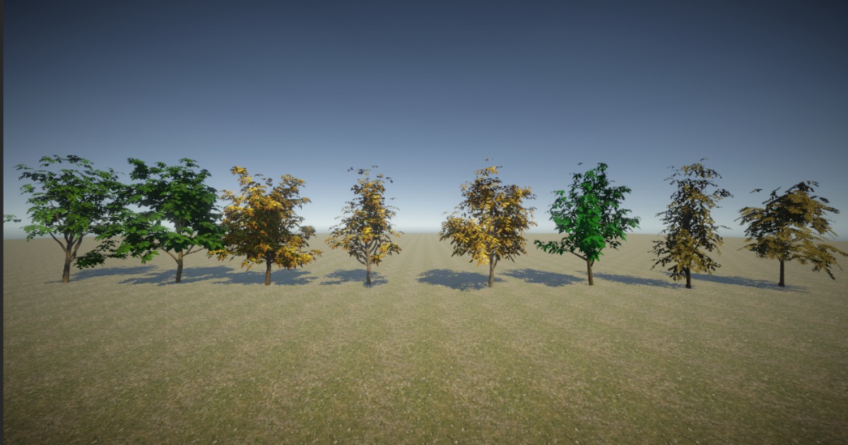 Tree Pack By Vanilafrozen | 3D Trees | Unity Asset Store
