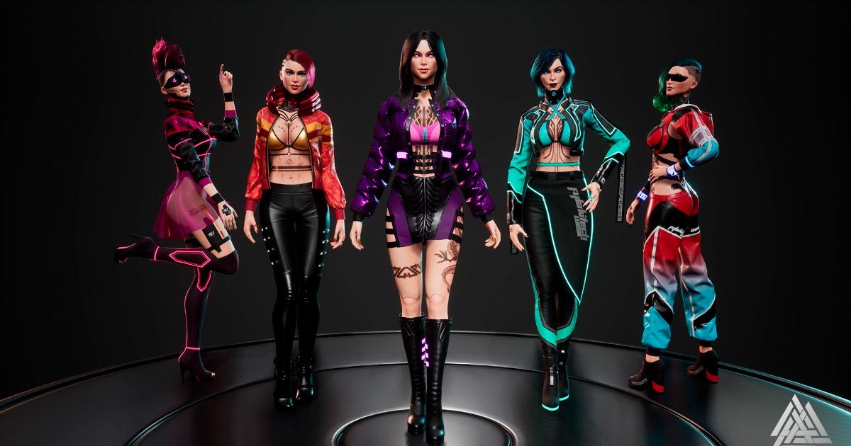 Cyberpunk fashion series - Bundle 1 | Characters | Unity Asset Store