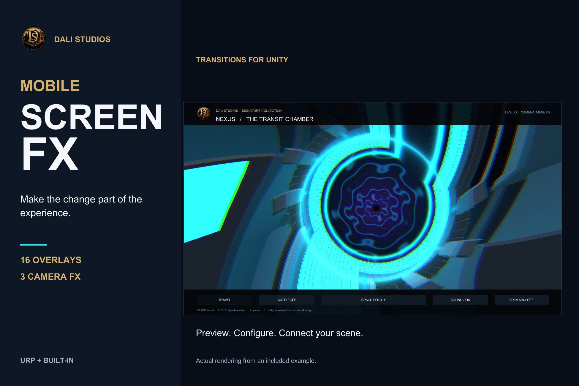 Particle Effects Unity Dali Mobile Screen FX - Transitions & Camera Effects | Particles ...