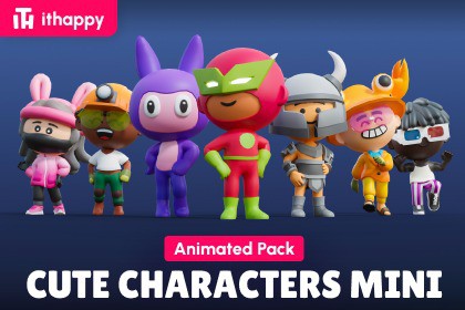 Cute Characters Mini - Low Poly Animated Pack