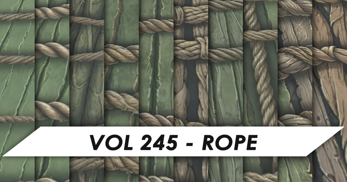 Stylized Textures - Vol 245 - Ropes | 2D Textures & Materials | Unity ...