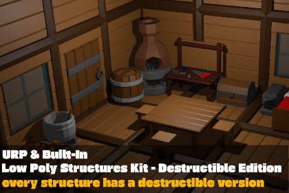 Low Poly Structures Kit - Destructible Edition