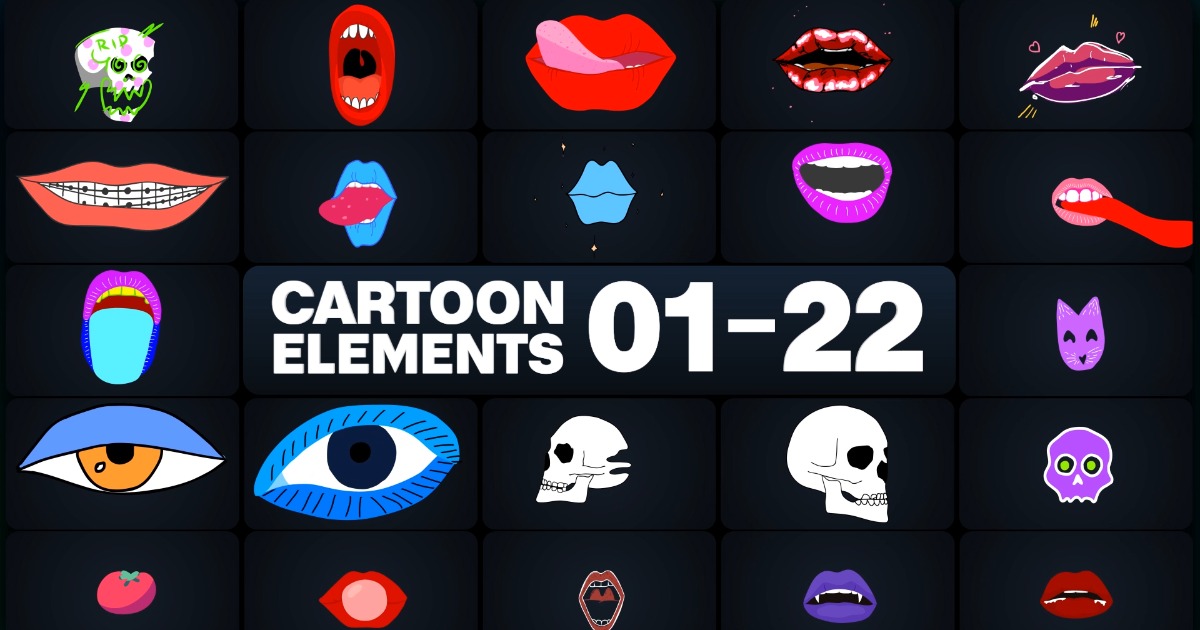 Cartoon Element 01-22 | 2D Textures & Materials | Unity Asset Store