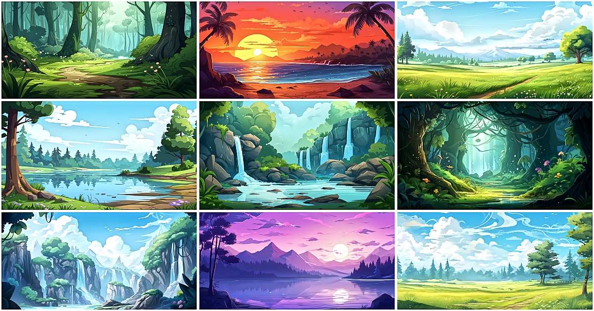 BACKGROUND - Fantasy Nature 1 | 2D Environments | Unity Asset Store