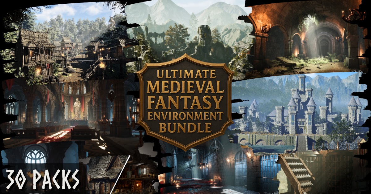 Medieval Package Ultimate Medieval Fantasy Environment Bundle | 3D Fantasy | Unity Asset ...
