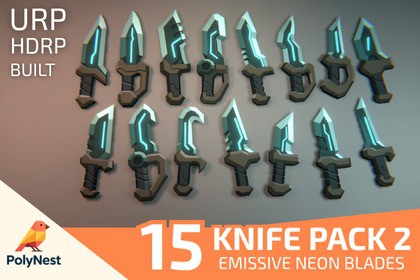 Knife Pack Vol. 2 – Neon Sci-Fi Blades