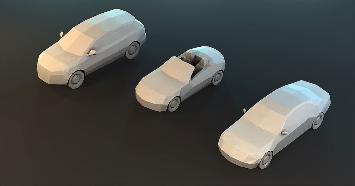 Paper Model Unity Paper Cars Free Edition | 3D 지상 | Unity Asset Store