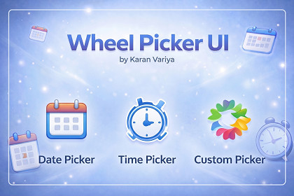 Wheel Picker UI – Date, Time & Custom Selector