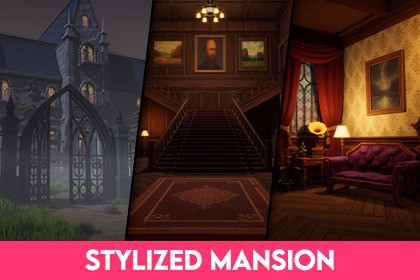 Stylized Victorian Mansion