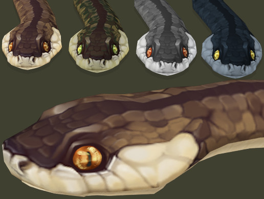 Unity Store Snake Hand Painted Snake | Characters | Unity Asset Store