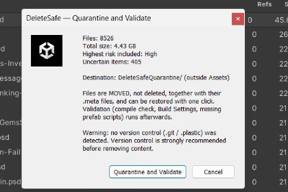 Delete Safe – Asset Clean up & Dependency Finder