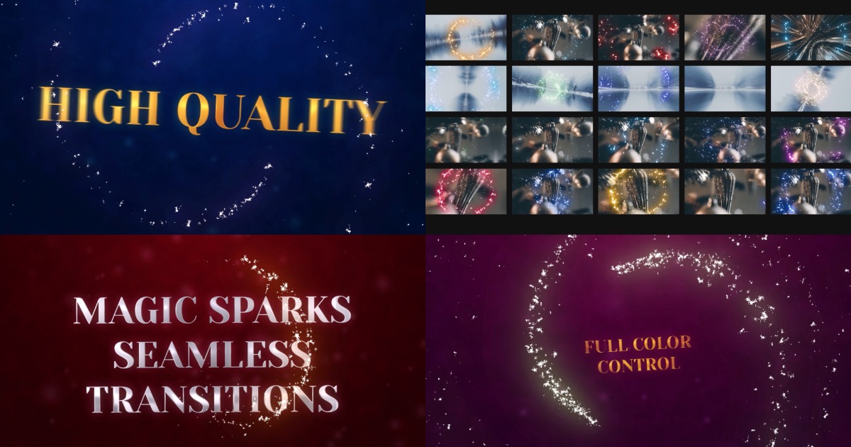 Magic Sparks Seamless Transitions (07.09.22) | 2D Textures & Materials ...