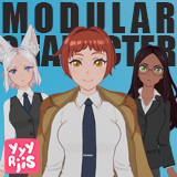 Modular Anime Character (Business Girl)