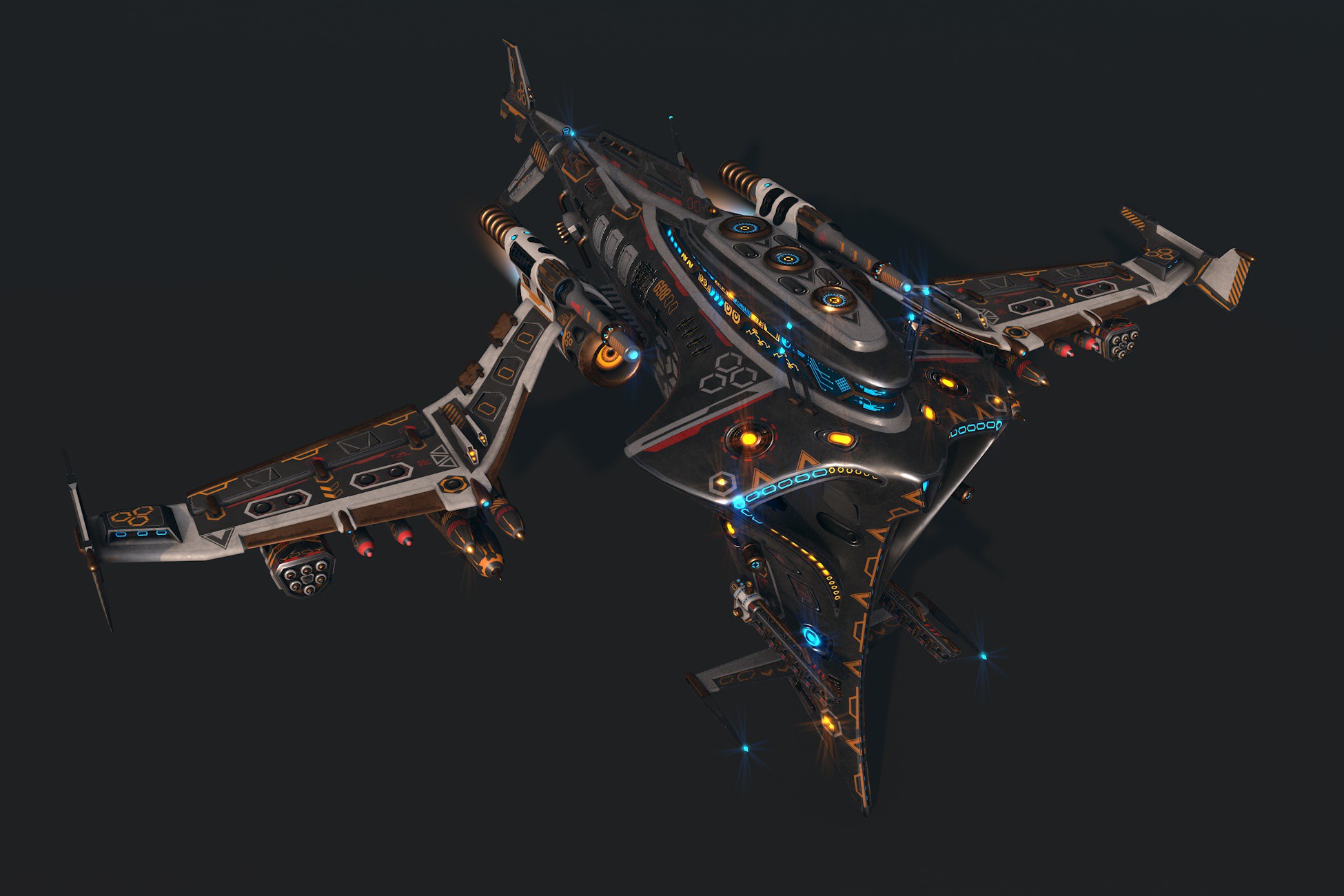 Space Unity Spacecraft 06 Modular Pack | 3D Space | Unity Asset Store