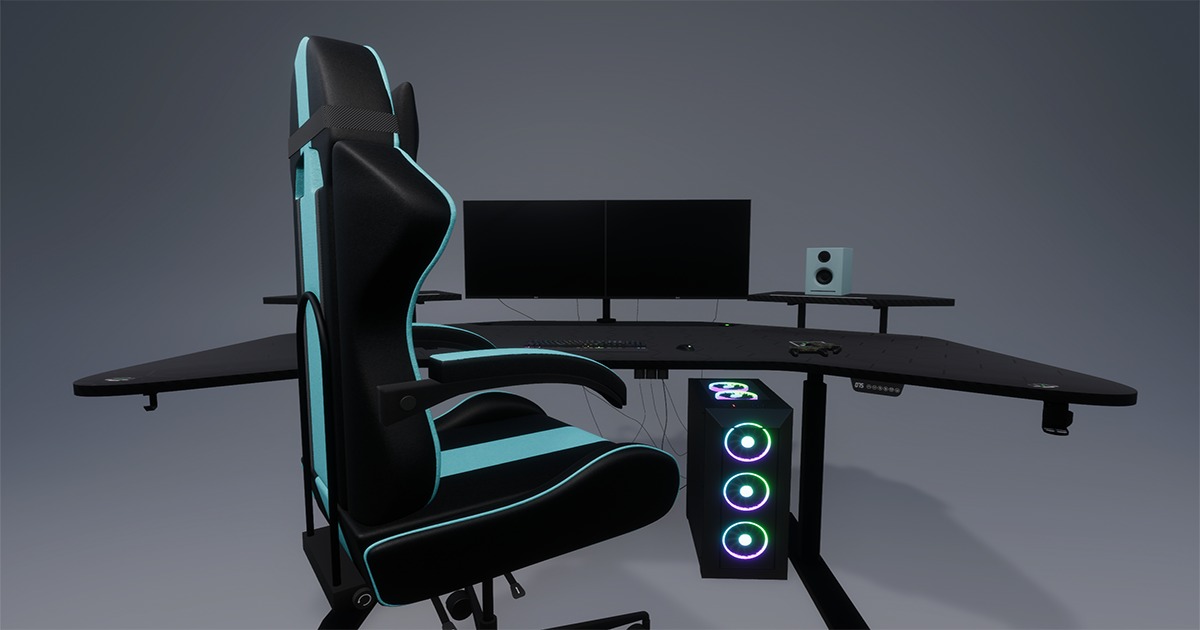 Gaming Setup | 3D Interior | Unity Asset Store