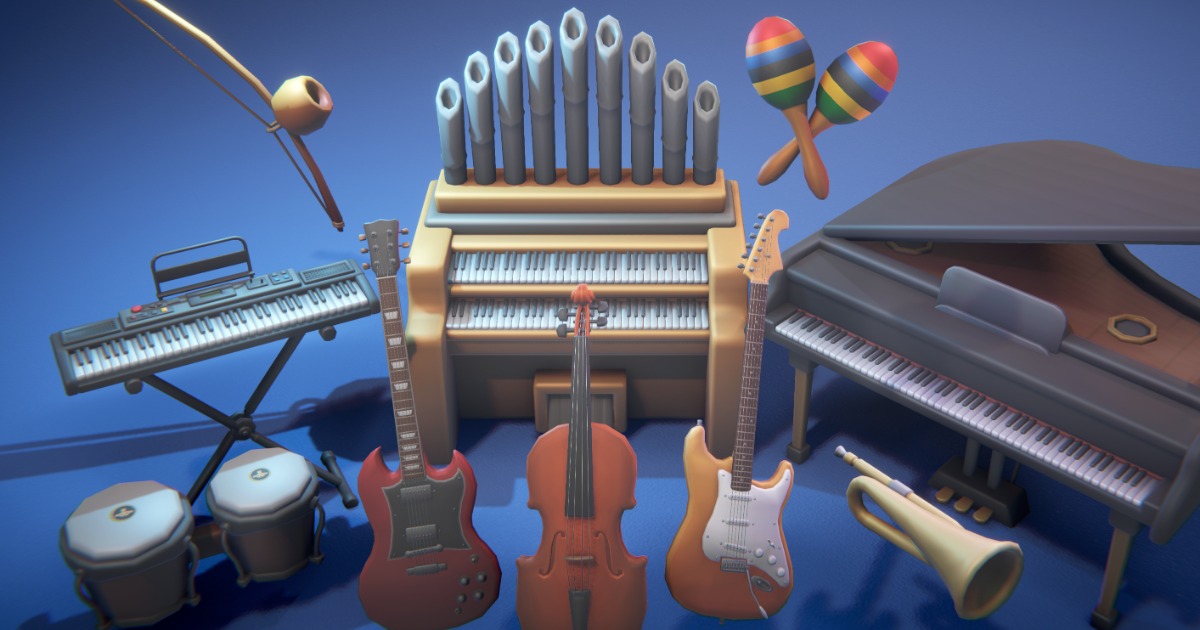 ♪Musical Instruments Pack♪ | 3D Tools | Unity Asset Store