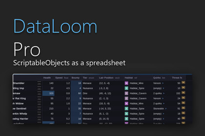 DataLoom Pro - ScriptableObject Spreadsheet, Codegen & Team Merge