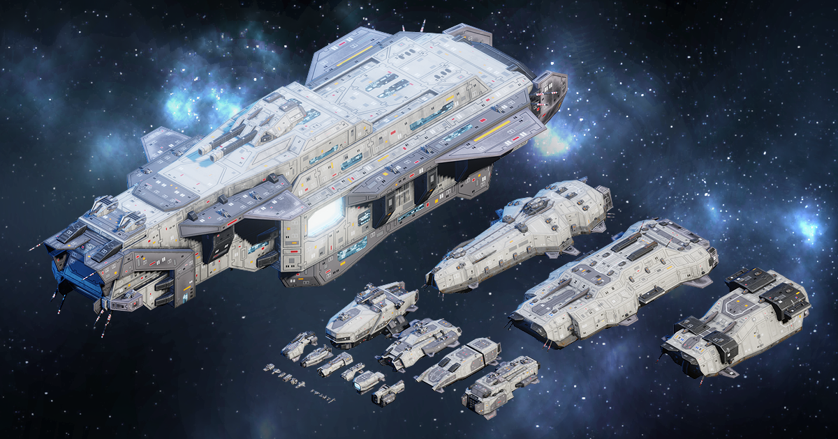 Spaceship Fleet I Collection I | 3D Space | Unity Asset Store