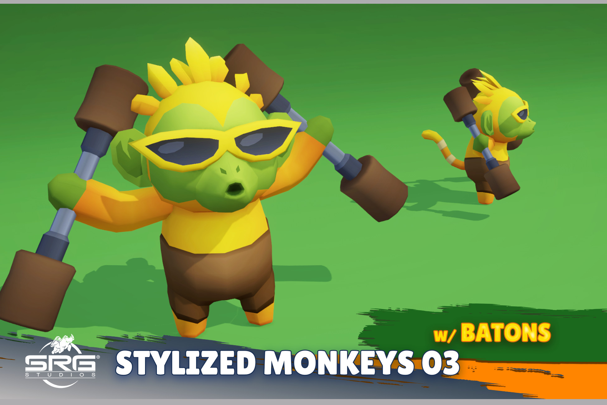 Stylized Monkeys 03 | 3D Characters | Unity Asset Store