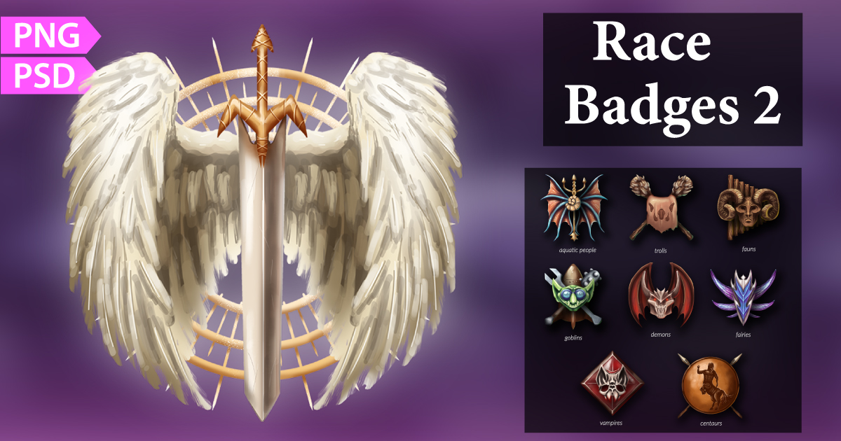 Race Badges/Emblems 2 | 2D | Unity Asset Store