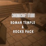 Ancient Roman Temple & Rocks Pack-URP