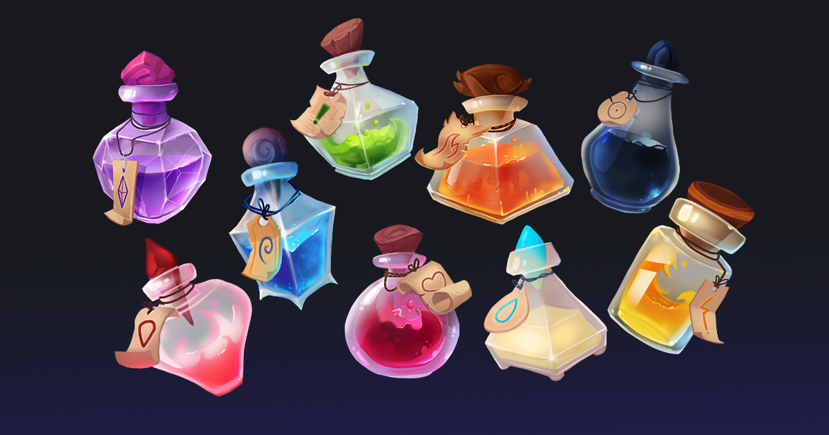 Potion Items | 2D Icons | Unity Asset Store