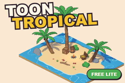 Toon Tropical Lite: Free Stylized Island Starter