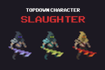 Slaughter - Top Down Pixel Art Character Assets