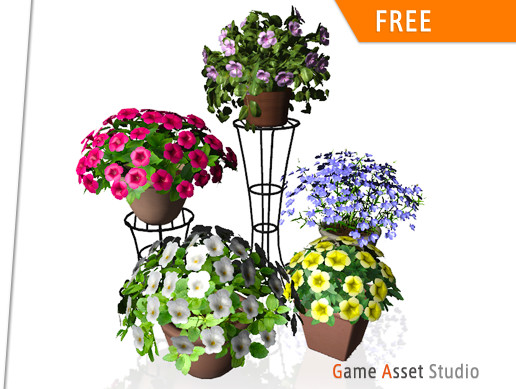 Ornamental Flower Set | 3D Flowers | Unity Asset Store