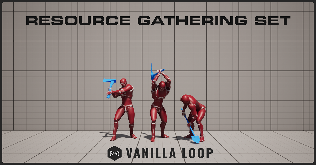 Resource Gathering Set | 3D Animations | Unity Asset Store