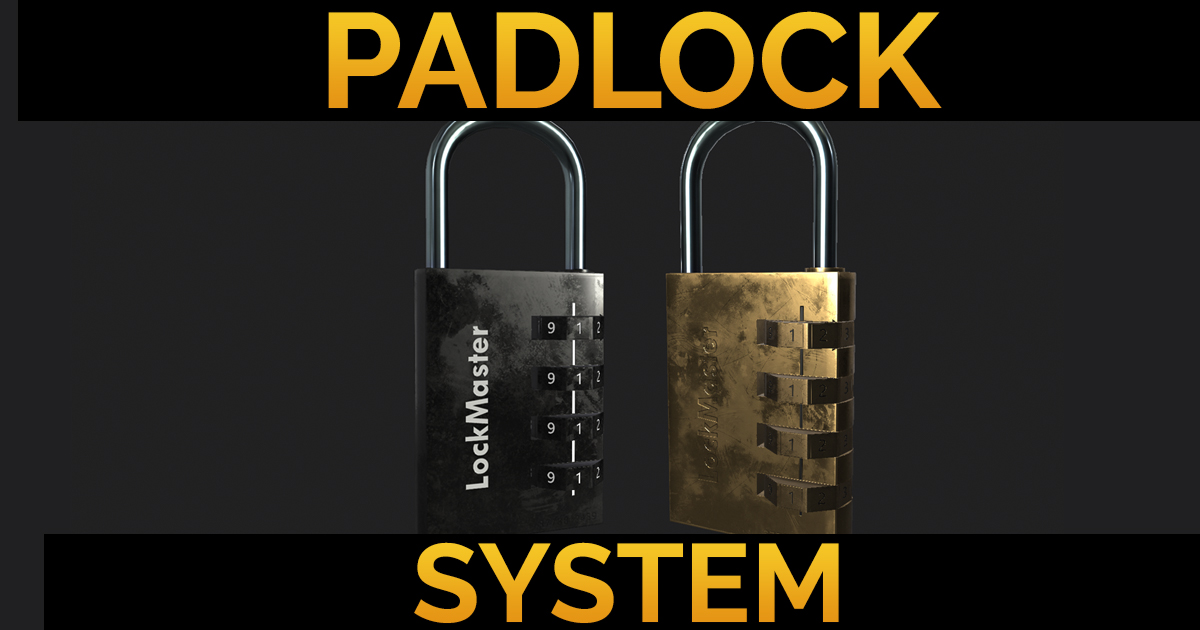 Padlock Puzzle System | Systems | Unity Asset Store