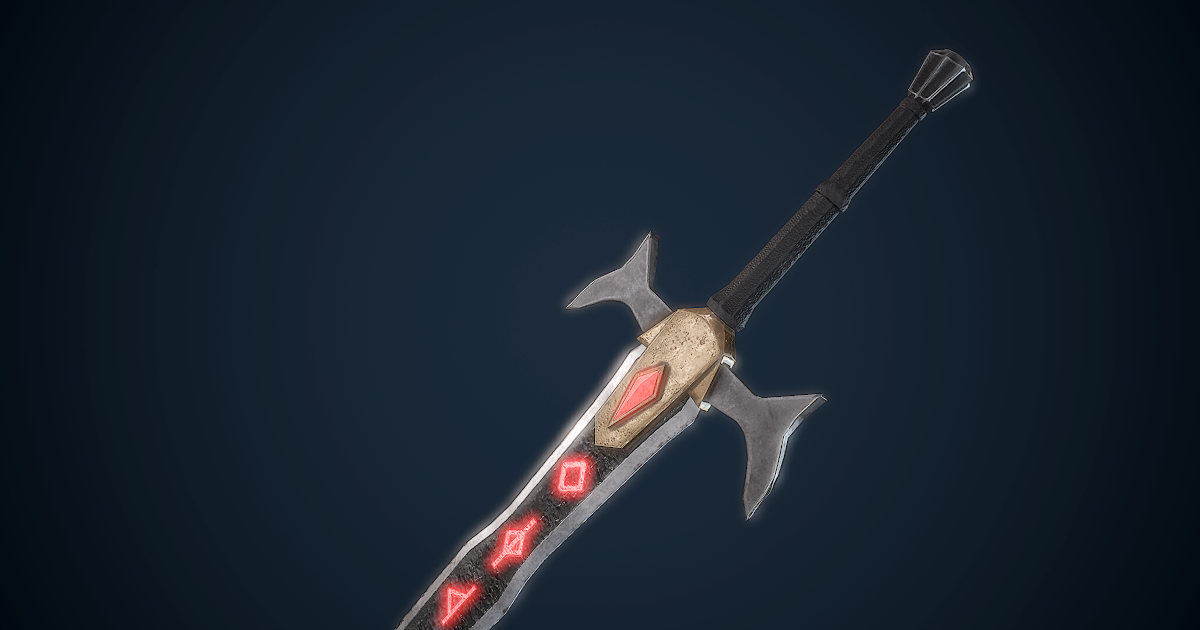 Fantasy Rune Sword PBR | 3D Weapons | Unity Asset Store