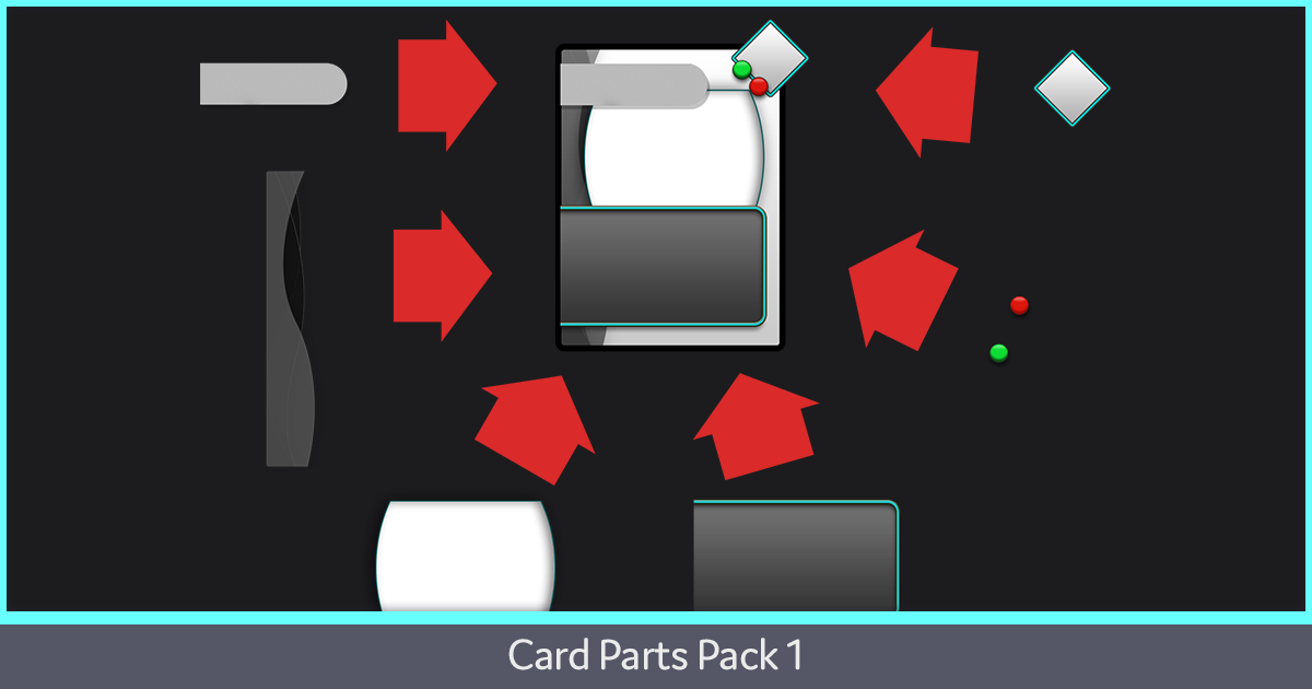 Unity Card Panel Card Parts Pack 1 by Gamertose | 2D Icons | Unity Asset Store