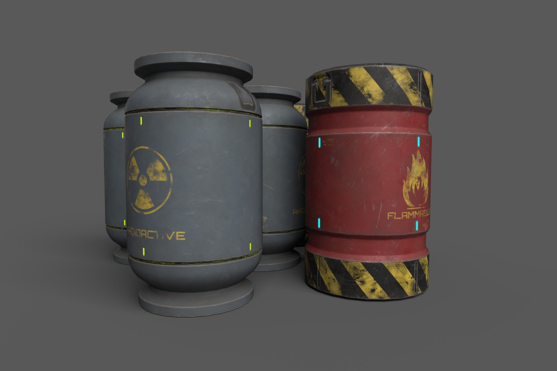 ExplosiveBarrels | 3D 小道具 | Unity Asset Store