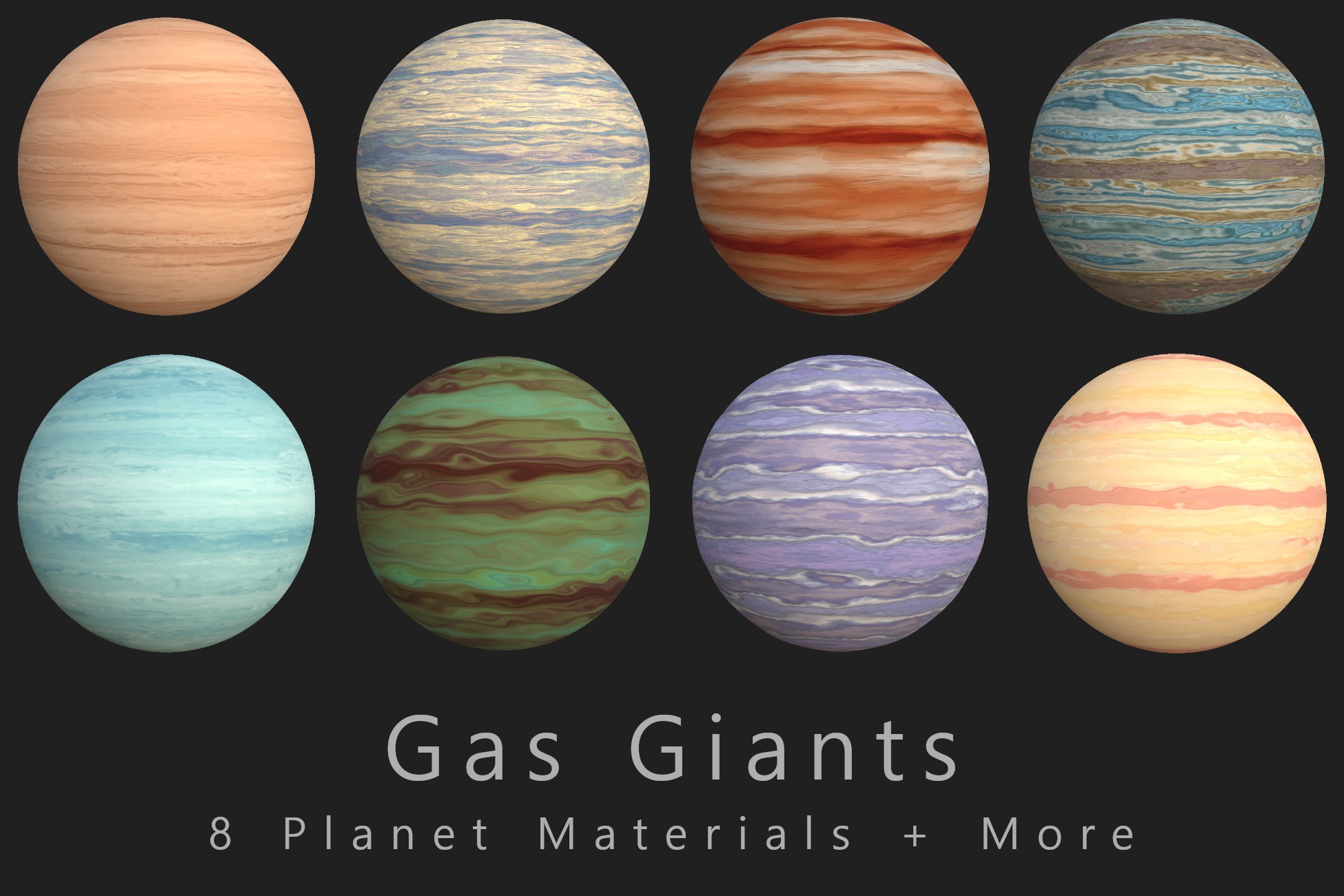Gas Giants: Planet Materials | 2D Textures & Materials | Unity Asset Store