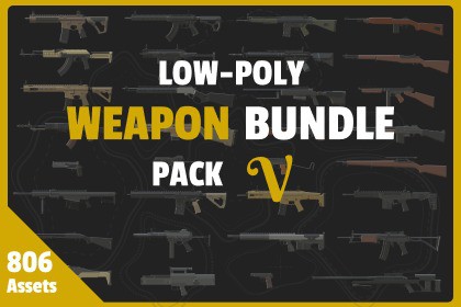 Low Poly Weapon Bundle Pack V
