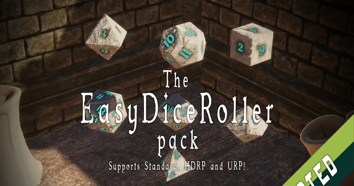 Easy Dice Roller pack Physics Unity Asset Store