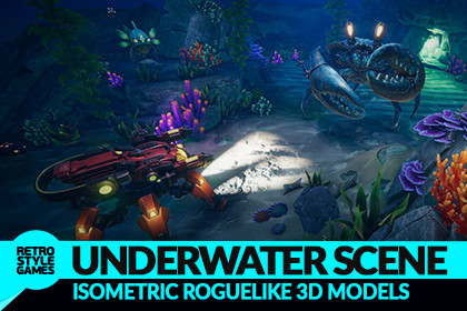 Isometric Underwater Environment Asset Pack
