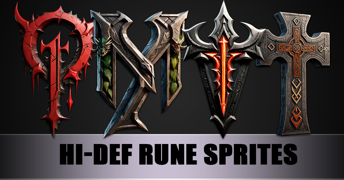 Hi-Def Runes - 1000 Sprites | 2D Icons | Unity Asset Store