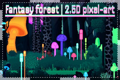 Fantasy Forest | 2.5D Pixel-Art