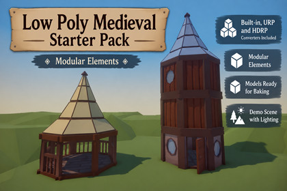 Low Poly Medieval Starter Pack - Mini World Studio