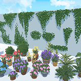 Stylized Street Plants Flowers Ivy Vines Pack
