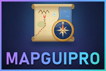 Map GUI Pro - Minimap, Map & Compass